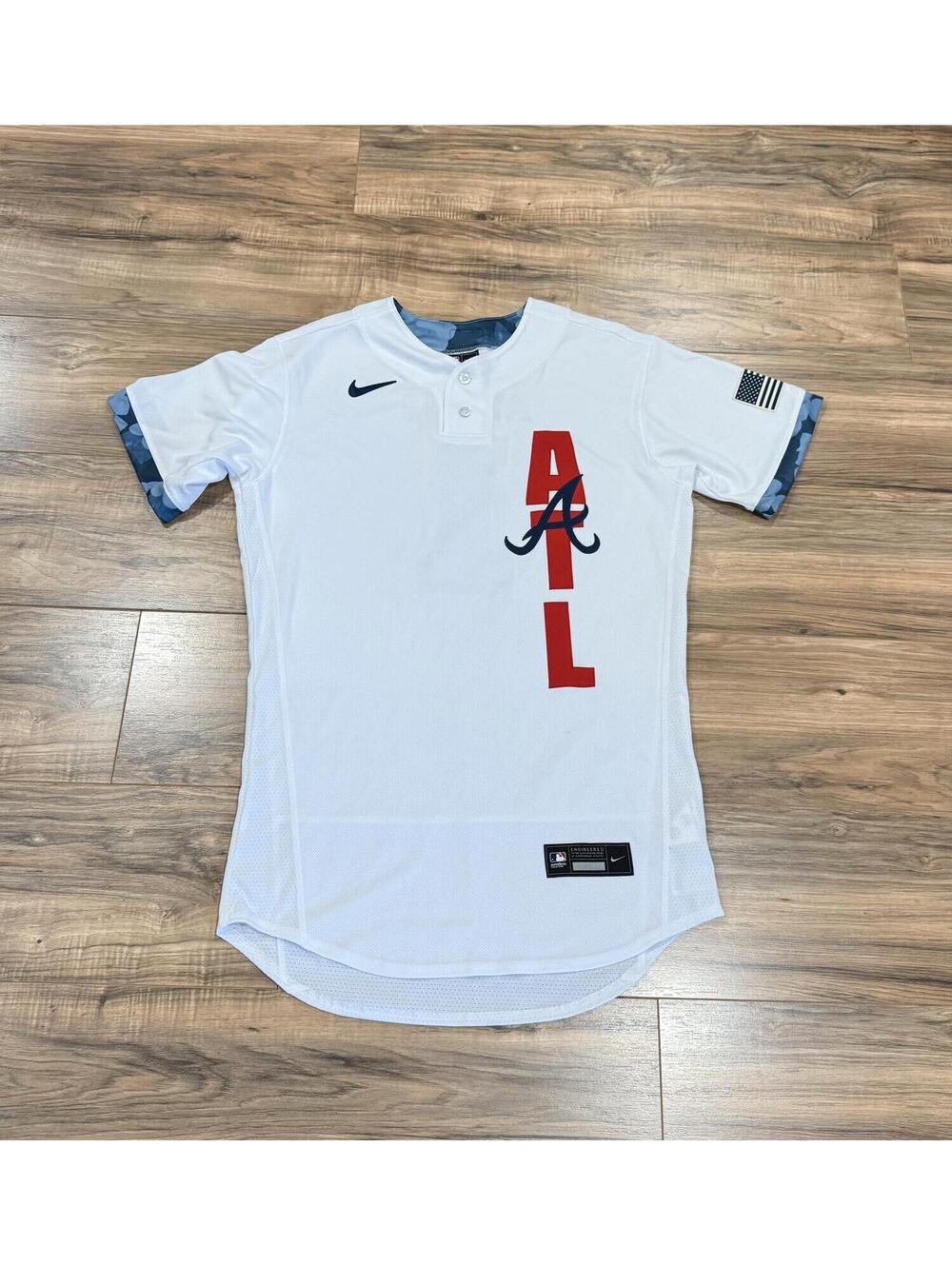 Nike Atlanta Braves Ozzie Albies AUTHENTIC 2021 MLB All-Star Jersey*Made in USA*